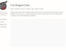 Tablet Screenshot of firedragoncolor.com